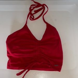 Red Hollister Crop Top: Size Small